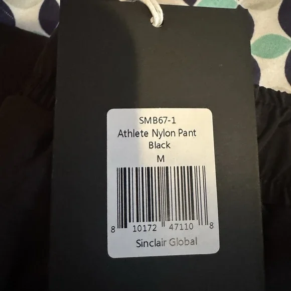 SINCLAIR ATHLETE NYLON PANTS BLACKSIZE M New